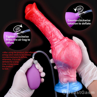Inflatable Squirting Horse Dildo – Realistic Stallion Play - BeastGasm