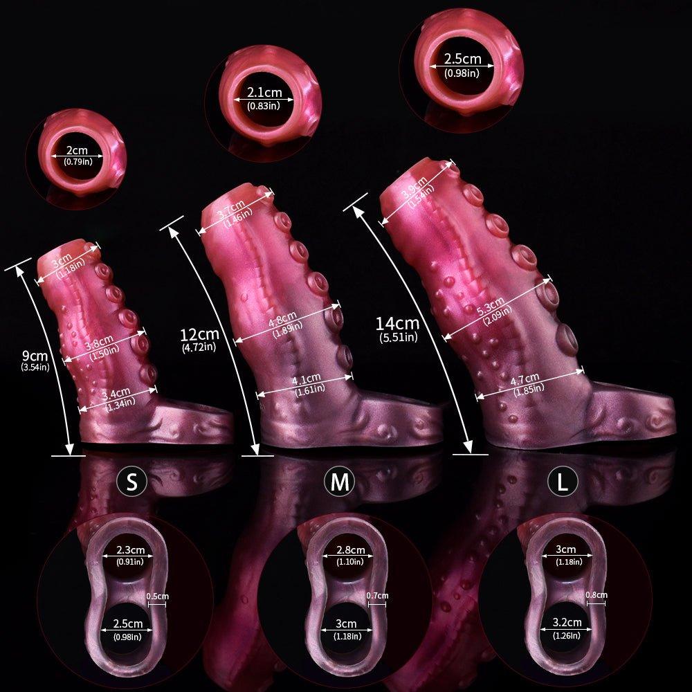 Inky - Octopus Tentacle Cock Sleeve, Fantasy Penis Extender - BeastGasm
