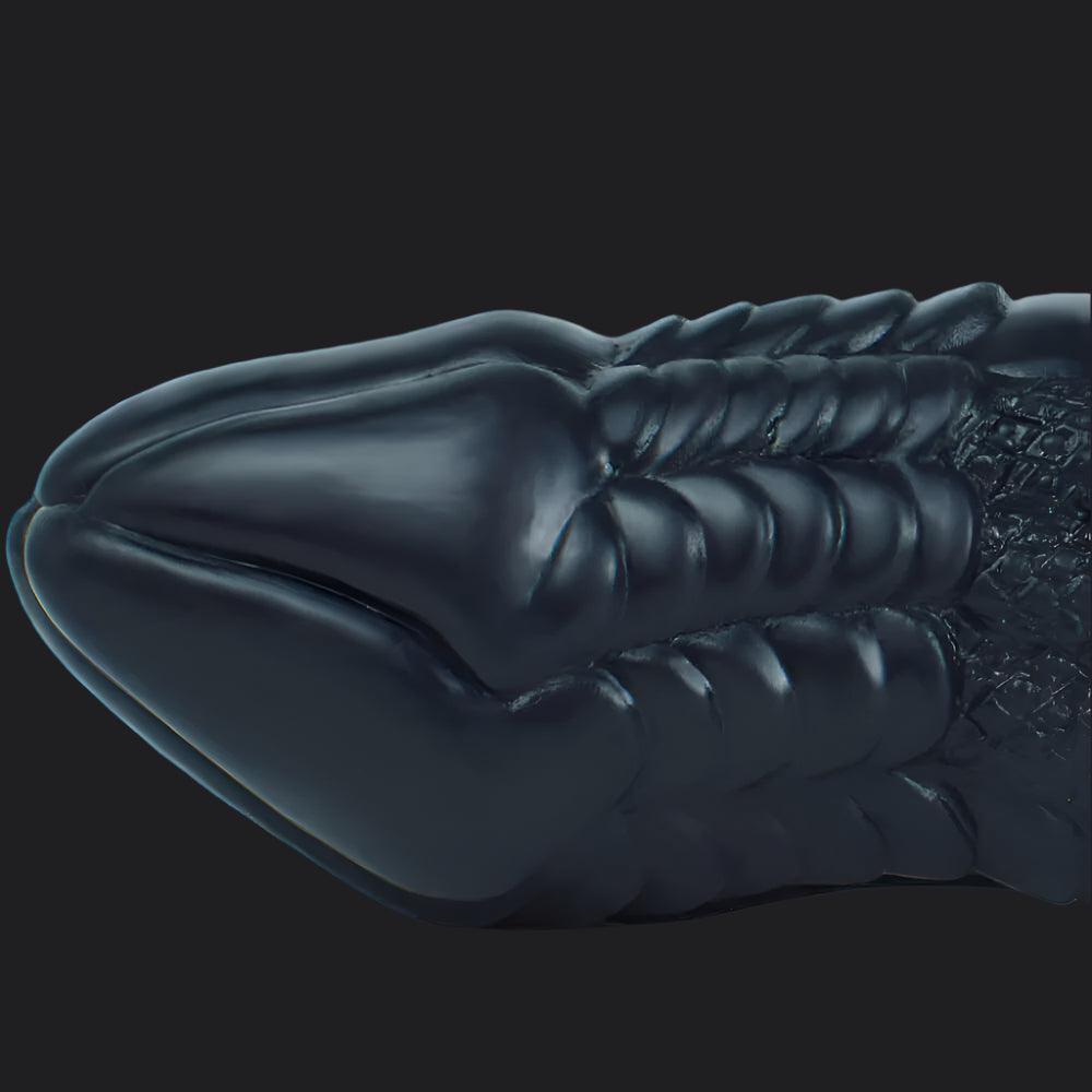Io Dragon Penis Extender Sleeve - Black - BeastGasm