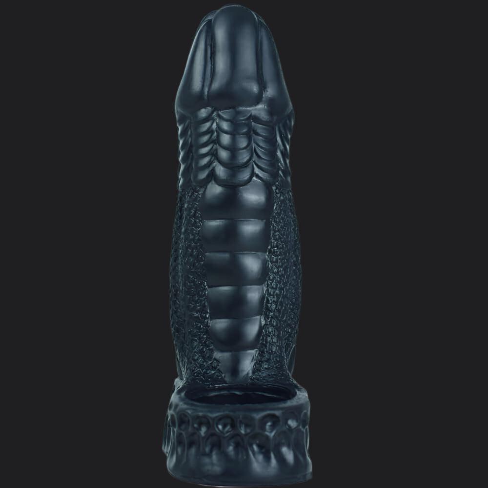 Io Dragon Penis Extender Sleeve - Black - BeastGasm
