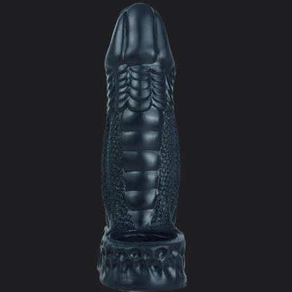 Io Dragon Penis Extender Sleeve - Black - BeastGasm