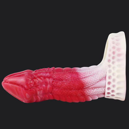 Io Dragon Penis Extender Sleeve - Red - BeastGasm