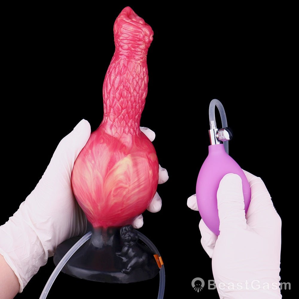 Ironjaw Bulldog Inflatable Dildo: Power Beast Grip 🐶 - BeastGasm
