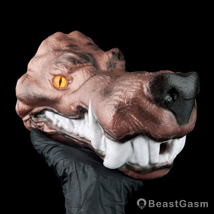 🐺 Jackal Dune: Feral Fantasy Wolf Head Stroker - BeastGasm