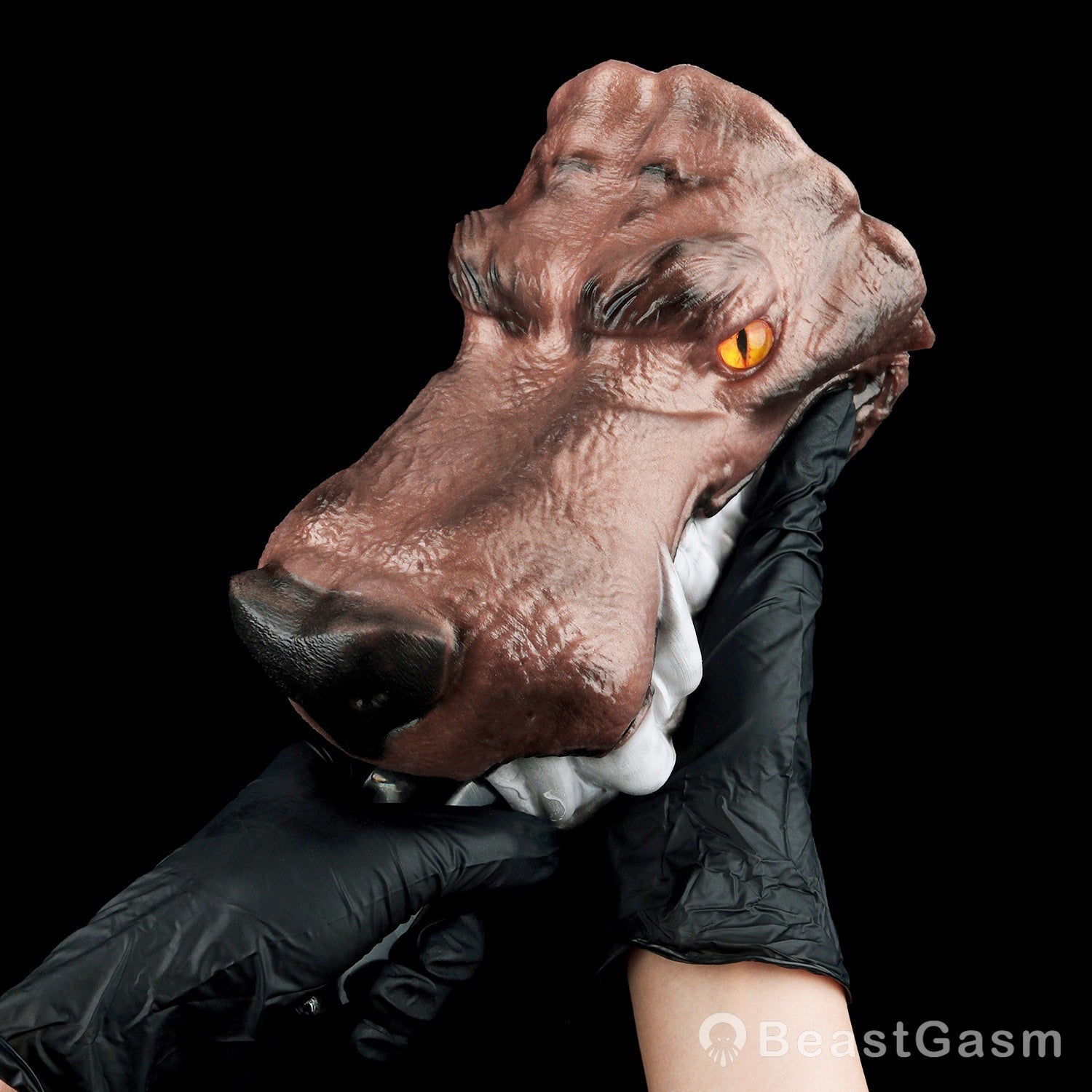 🐺 Jackal Dune: Feral Fantasy Wolf Head Stroker - BeastGasm