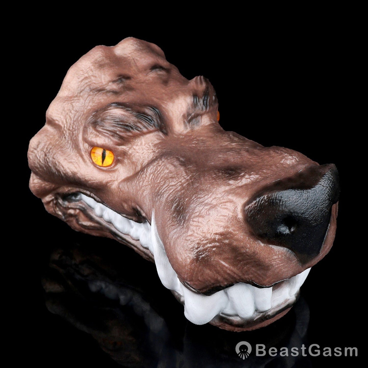 🐺 Jackal Dune: Feral Fantasy Wolf Head Stroker - BeastGasm
