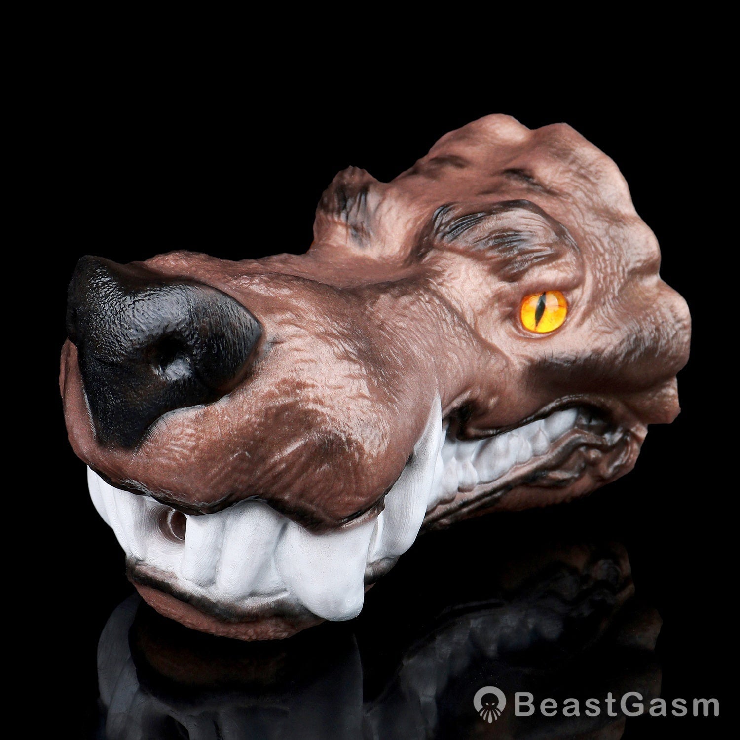 🐺 Jackal Dune: Feral Fantasy Wolf Head Stroker - BeastGasm