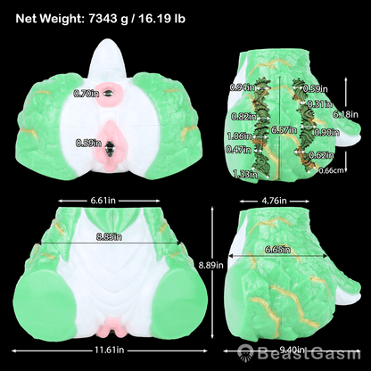 🐲 Jade Dragon Fantasy Dual Channel Stroker Sex Doll - BeastGasm