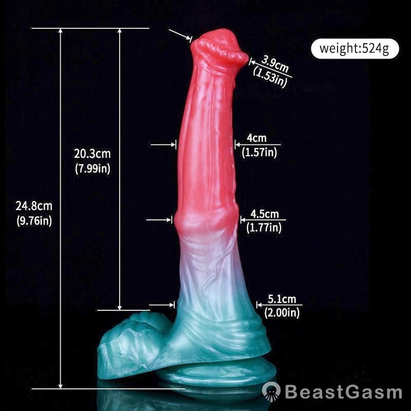 🐴 Jessy - 9.76” Fantasy Pegasus Dildo with Suction Cup - BeastGasm