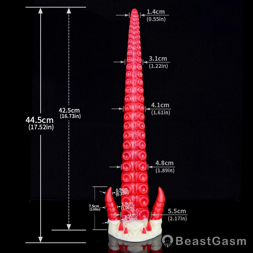 Joseph Silicone Long Tentacle Dildo – 17in Fantasy Tentacle 🌊🔥 - BeastGasm