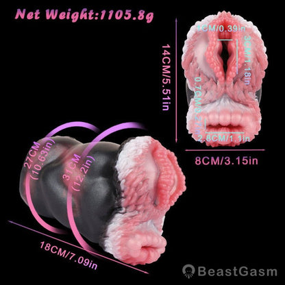 🔥 Kangaroo Pocket Pussy Dual Channels for Intense Pleasure - BeastGasm