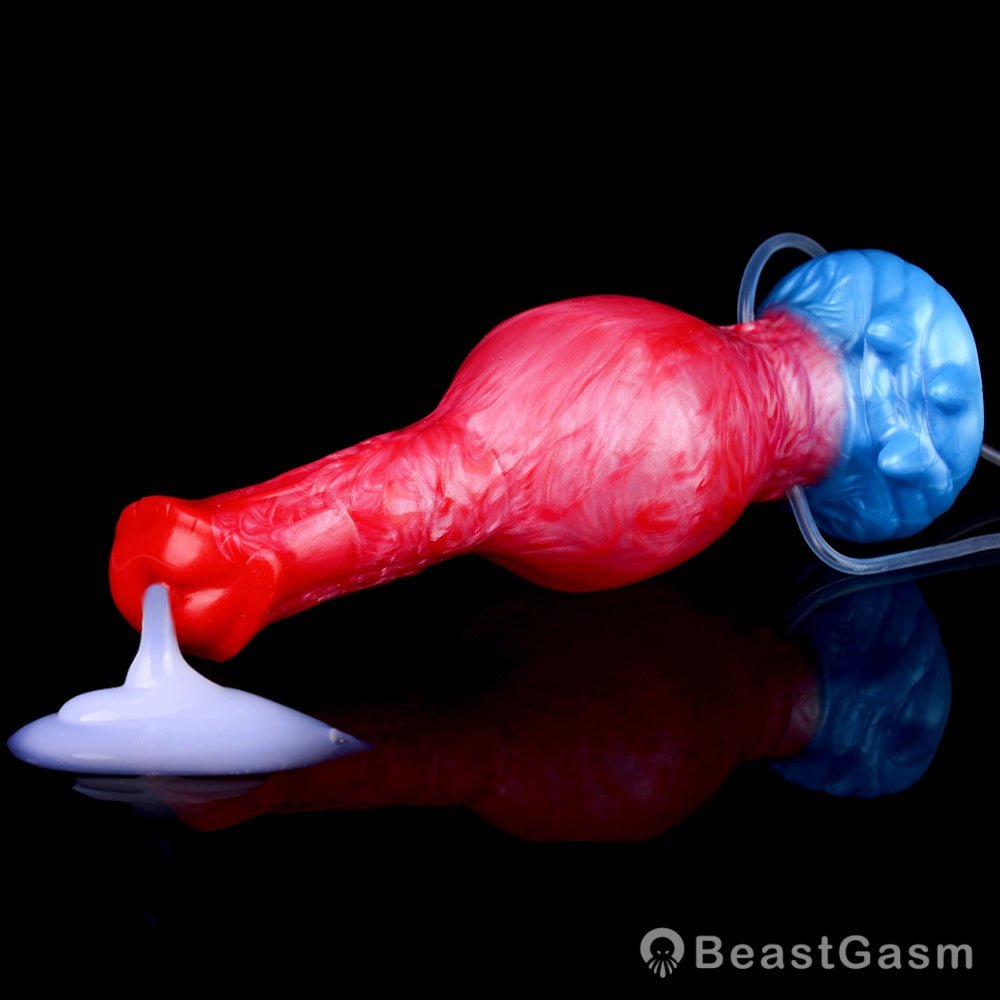 Karkadann Inflatable Ejaculating Dildo – Legendary Stretch & Squirt - BeastGasm