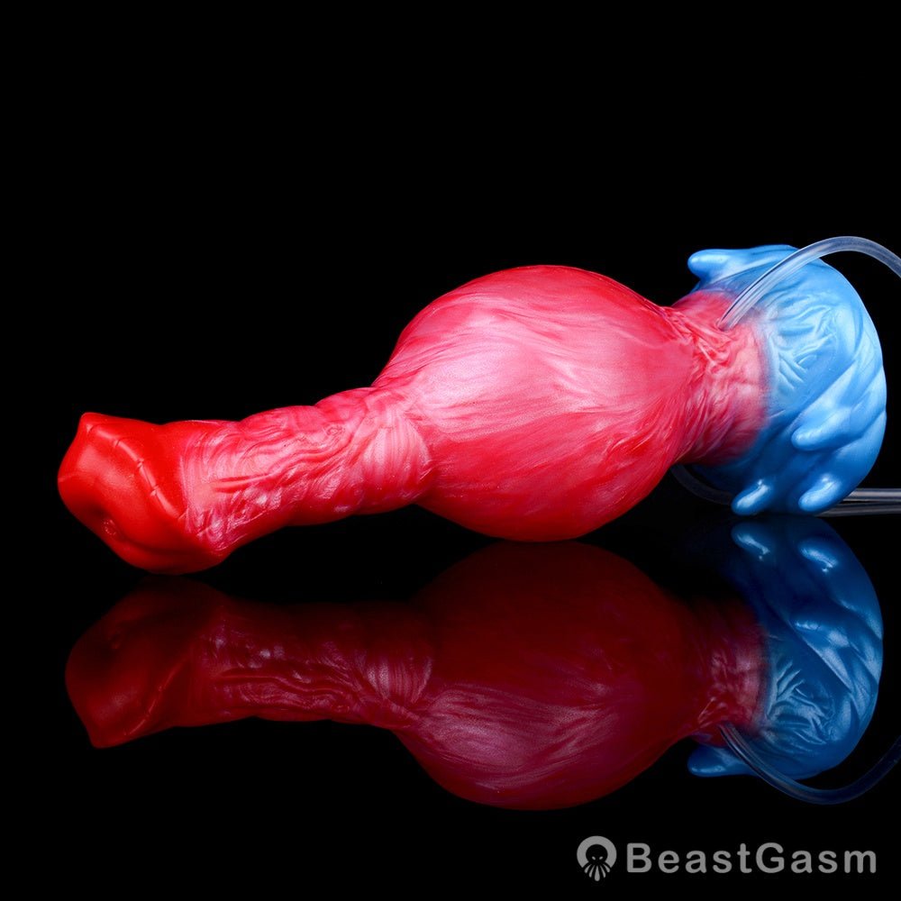 Karkadann Inflatable Ejaculating Dildo – Legendary Stretch & Squirt - BeastGasm