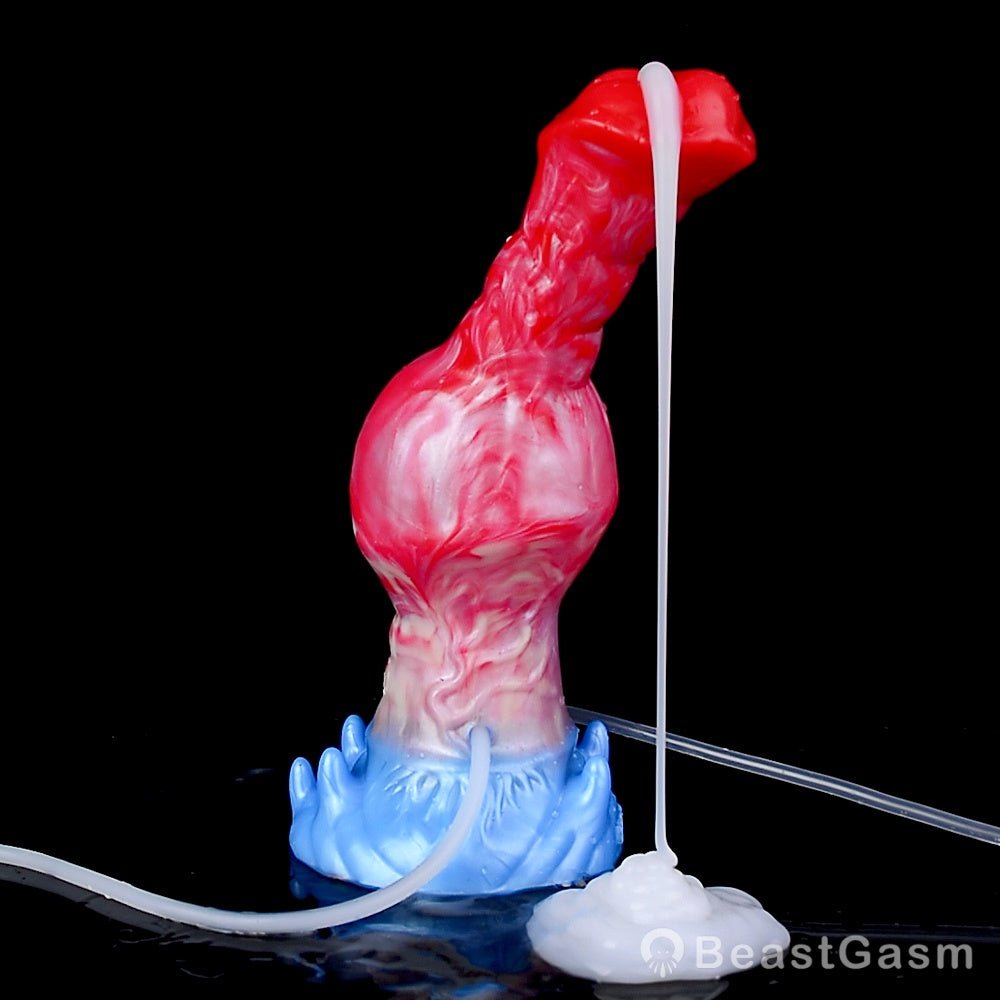 Karkadann Inflatable Ejaculating Dildo – Legendary Stretch & Squirt - BeastGasm
