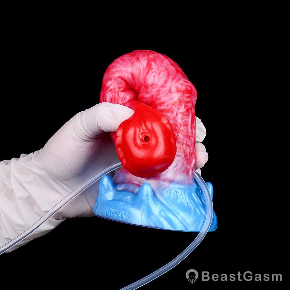 Karkadann Inflatable Ejaculating Dildo – Legendary Stretch & Squirt - BeastGasm