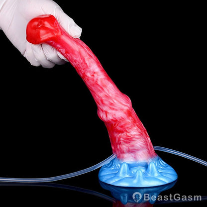 Karkadann Inflatable Ejaculating Dildo – Legendary Stretch & Squirt - BeastGasm
