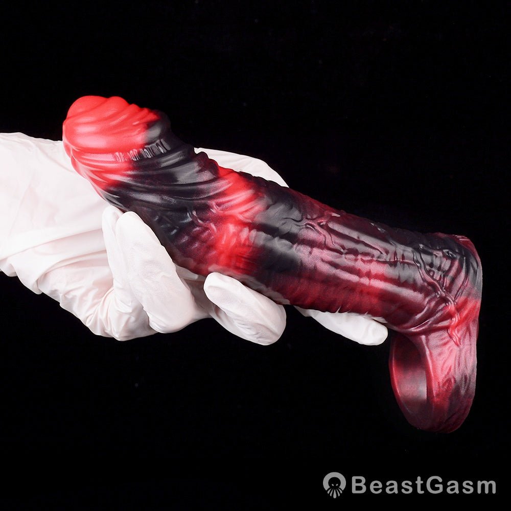 Kavan Crimson Cock Sleeve – Stretchable, Lifelike, Intense - BeastGasm