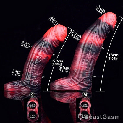 Kavan Crimson Cock Sleeve – Stretchable, Lifelike, Intense - BeastGasm
