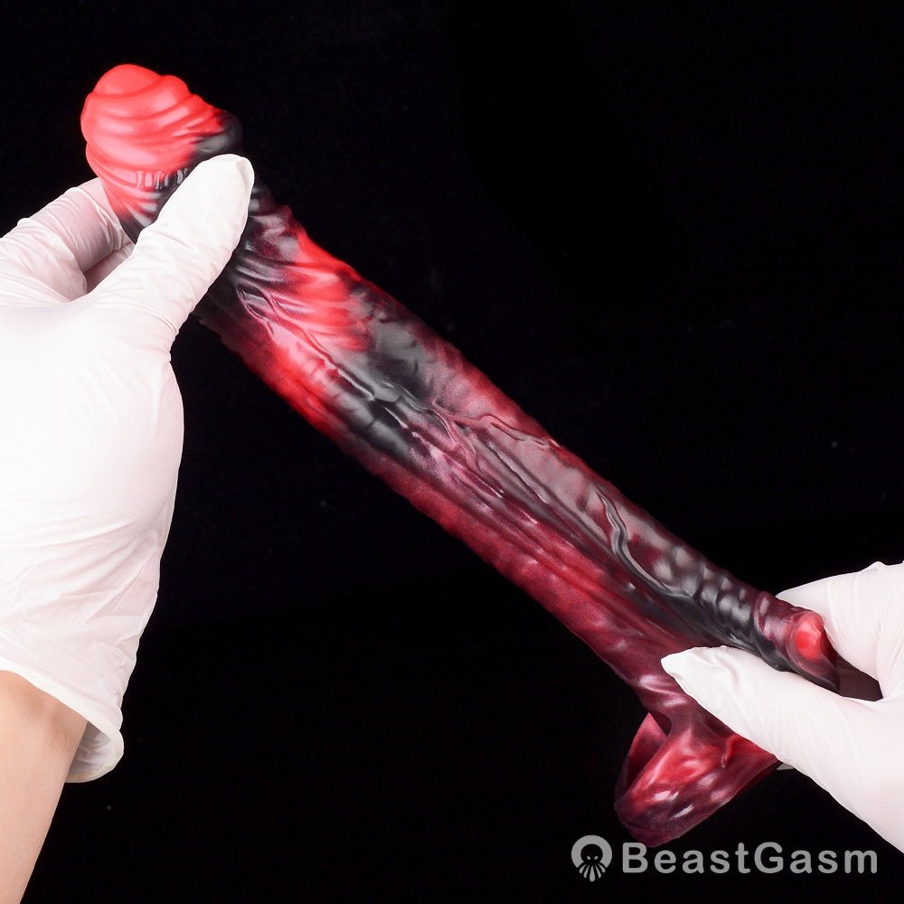 Kavan Crimson Cock Sleeve – Stretchable, Lifelike, Intense - BeastGasm
