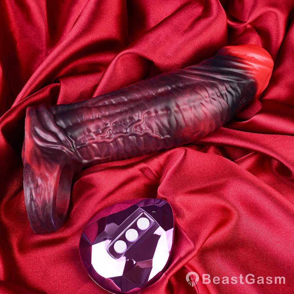 Kavan Crimson Cock Sleeve – Stretchable, Lifelike, Intense - BeastGasm