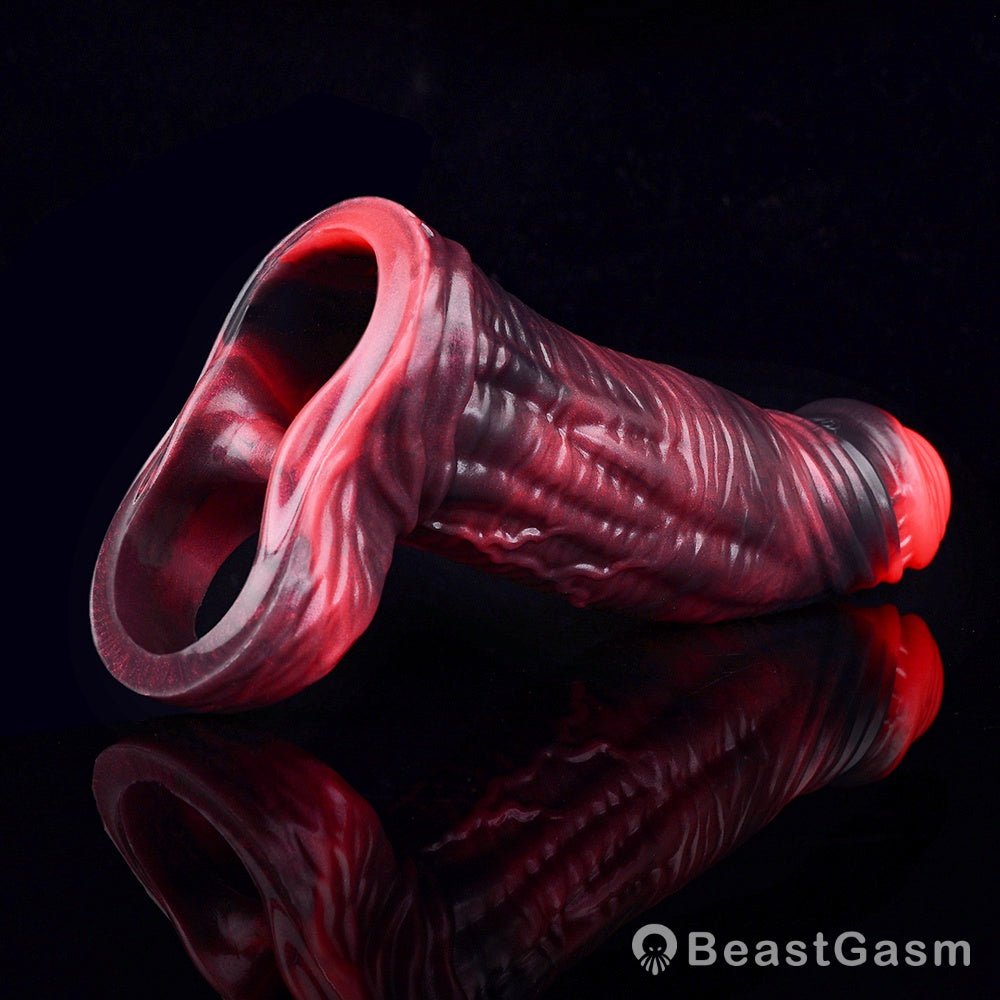 Kavan Crimson Cock Sleeve – Stretchable, Lifelike, Intense - BeastGasm