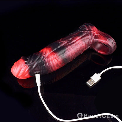 Kavan Crimson Cock Sleeve – Stretchable, Lifelike, Intense - BeastGasm