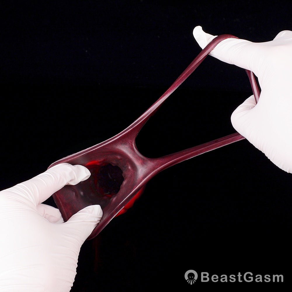 Kert Dragon Cock Sleeve – Bold Red & Black Fantasy Toy - BeastGasm