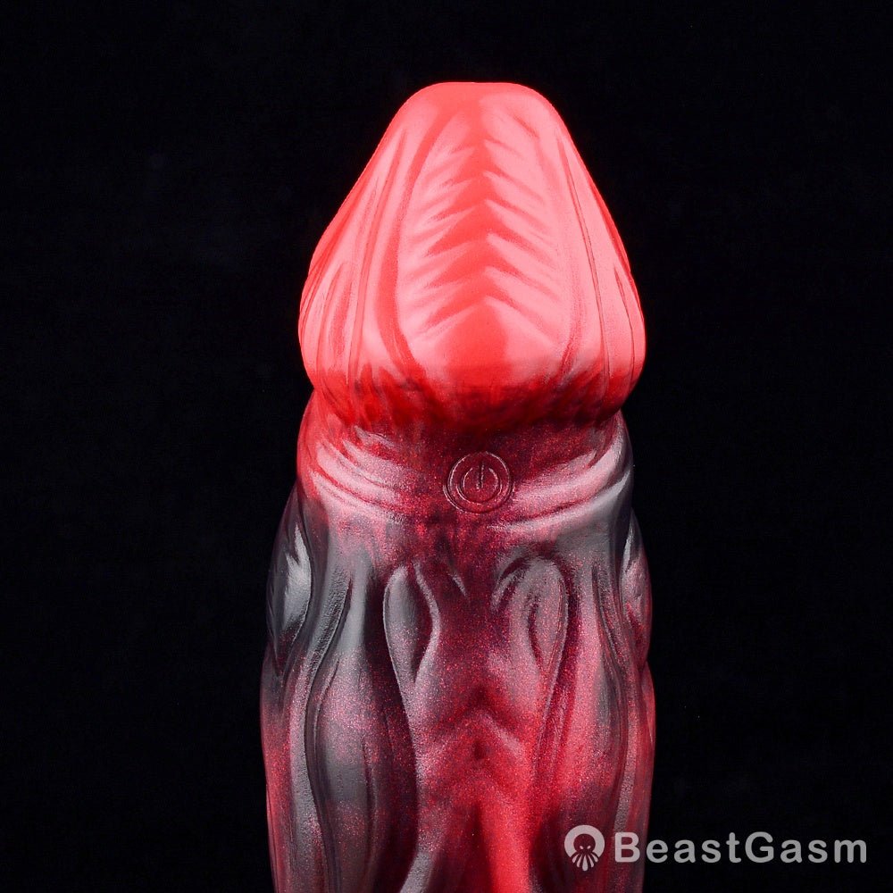 Kert Dragon Cock Sleeve – Bold Red & Black Fantasy Toy - BeastGasm