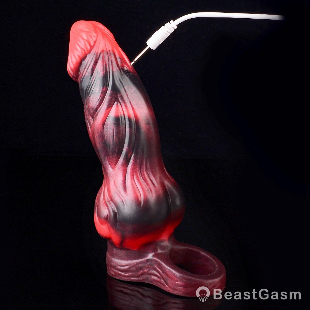 Kert Dragon Cock Sleeve – Bold Red & Black Fantasy Toy - BeastGasm