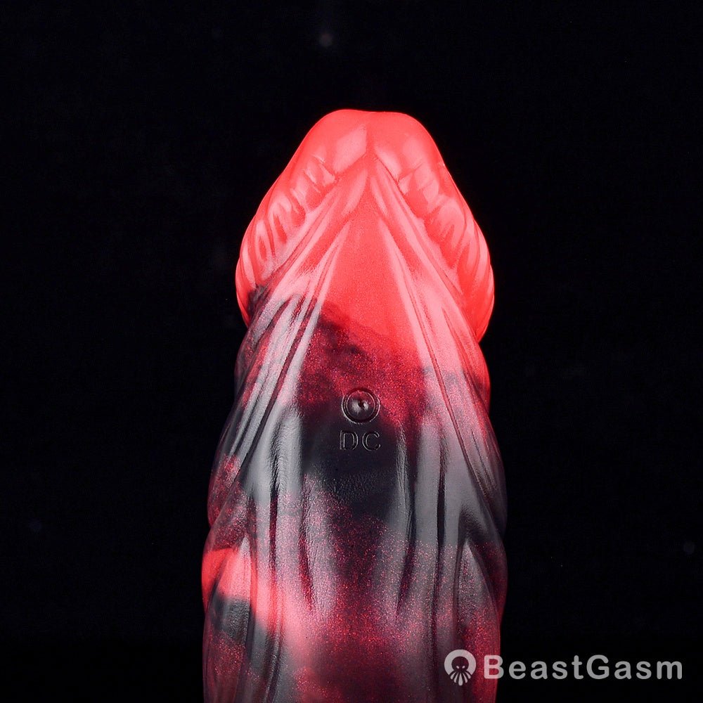 Kert Dragon Cock Sleeve – Bold Red & Black Fantasy Toy - BeastGasm