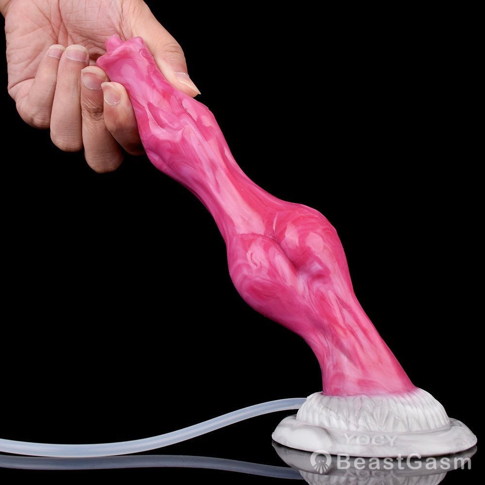 🐺 Kiba Squirting Werewolf Dildo – Knot Design, Fantasy Fun - BeastGasm