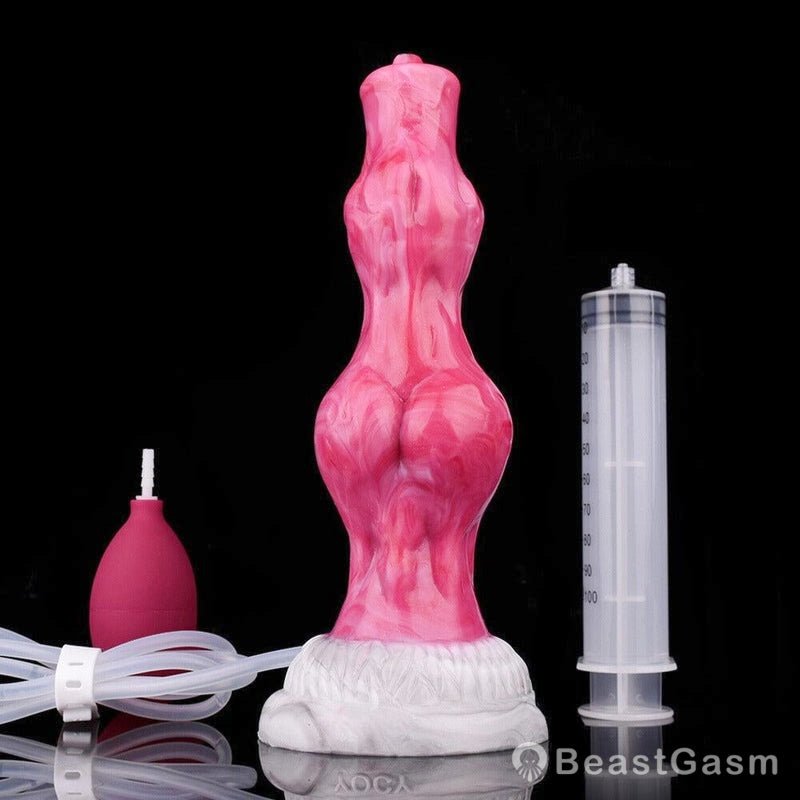 🐺 Kiba Squirting Werewolf Dildo – Knot Design, Fantasy Fun - BeastGasm