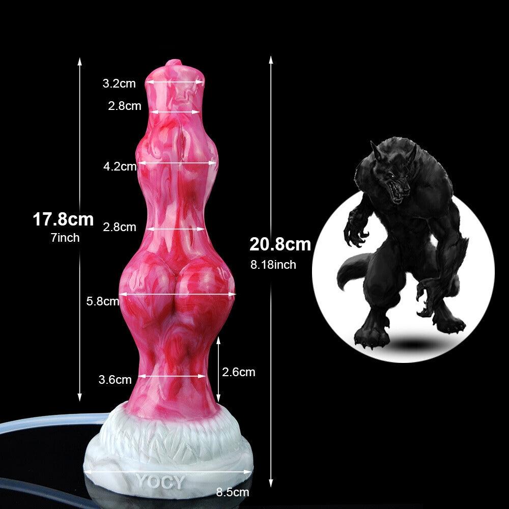 Kiba Squirting Werewolf Dildo – Knot Design, Fantasy Fun - BeastGasm