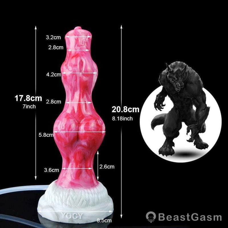 🐺 Kiba Squirting Werewolf Dildo – Knot Design, Fantasy Fun - BeastGasm