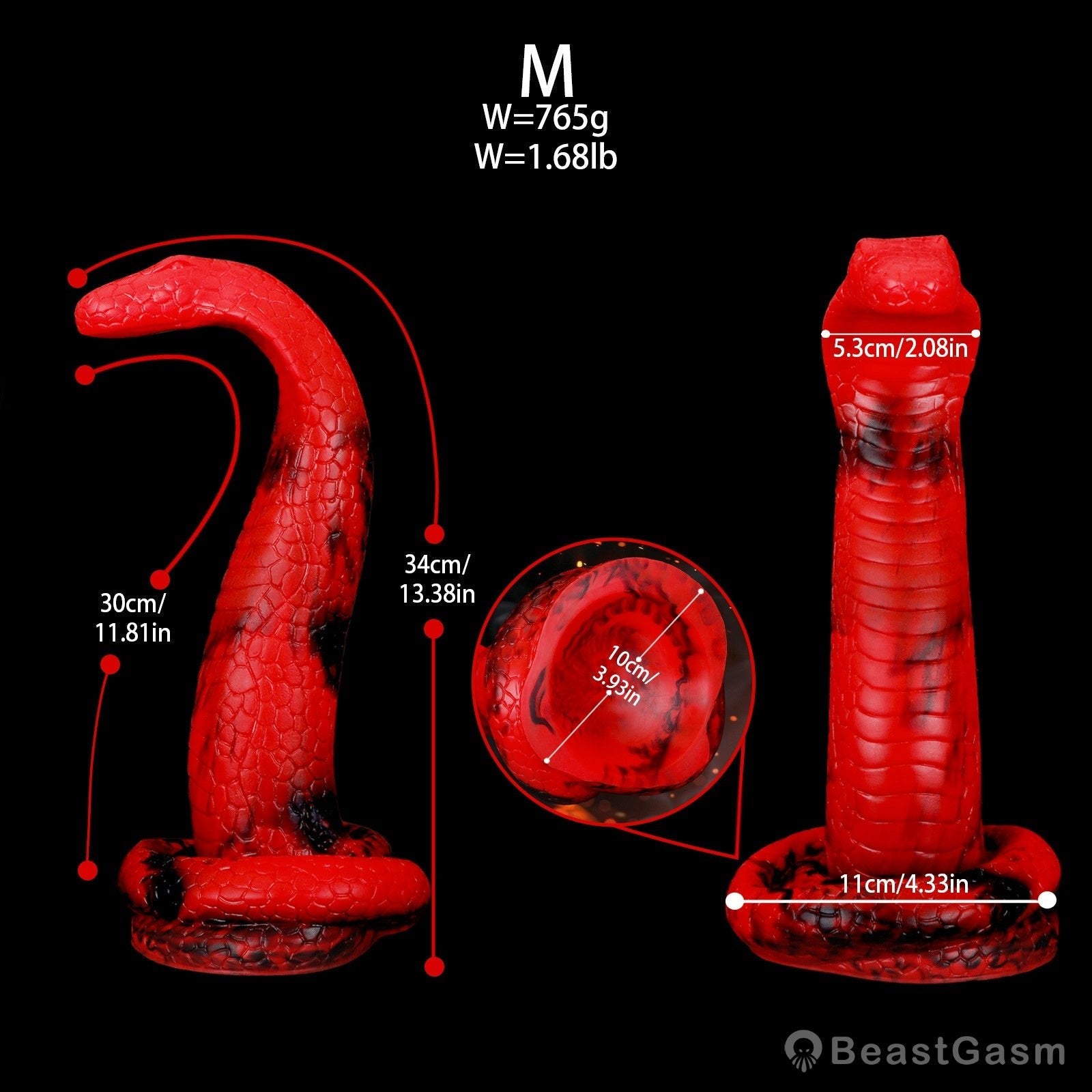 King Cobra Fantasy Dildo – Slither Into Ecstasy - BeastGasm