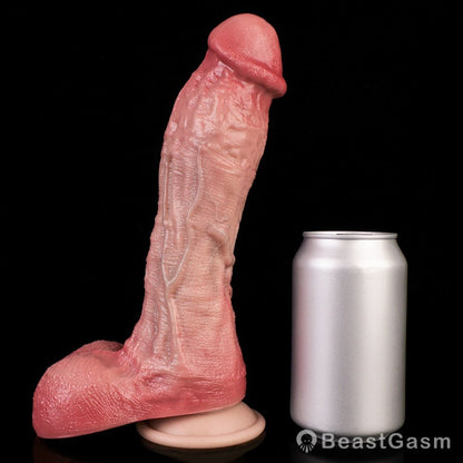 👑 King - Sized Realistic Dildo – Thick, Veiny, Lifelike Toy - BeastGasm