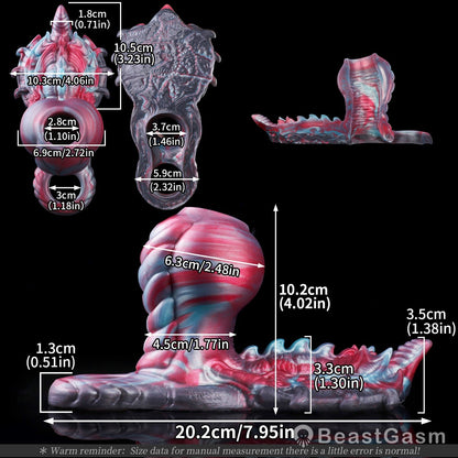 🐩 Knotfang Beast Knot Fantasy Cock Sleeve with Grinder - BeastGasm
