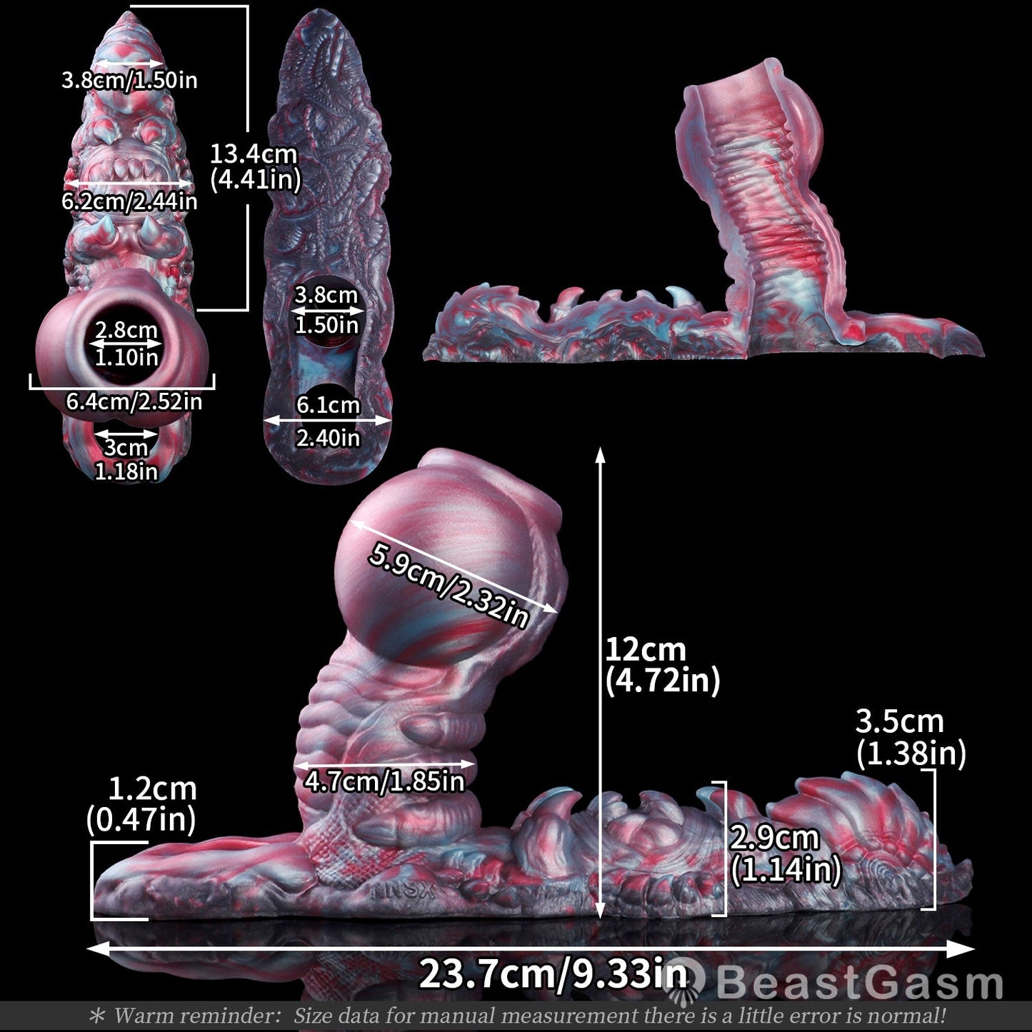 🐺 Knotfang Canine Beast Cock Sleeve with Grinding Plate - BeastGasm