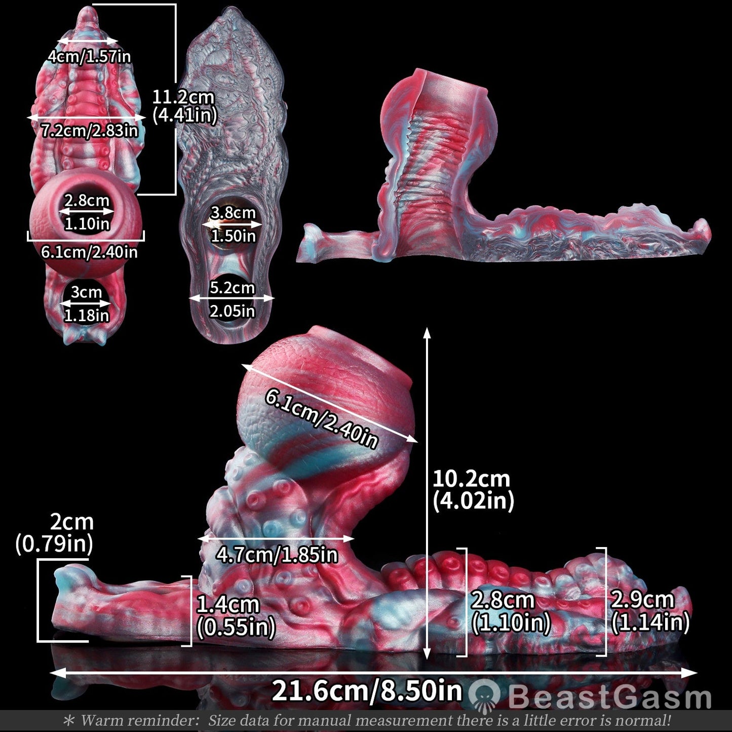 🐉 Knotshade Fantasy Knot Cock Sleeve & Clitoral Grinder - BeastGasm