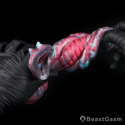 🐉 Knotshade Fantasy Knot Cock Sleeve & Clitoral Grinder - BeastGasm