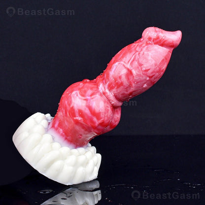 🐶 Knotted Fantasy Dog Dildo – Intense Stretch & Play - BeastGasm