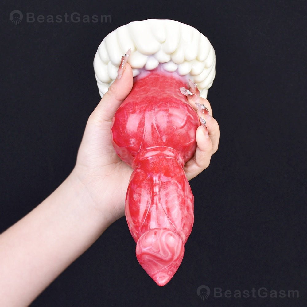 🐶 Knotted Fantasy Dog Dildo – Intense Stretch & Play - BeastGasm