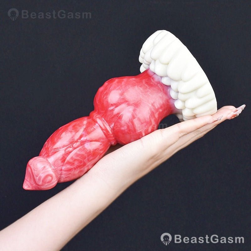 🐶 Knotted Fantasy Dog Dildo – Intense Stretch & Play - BeastGasm