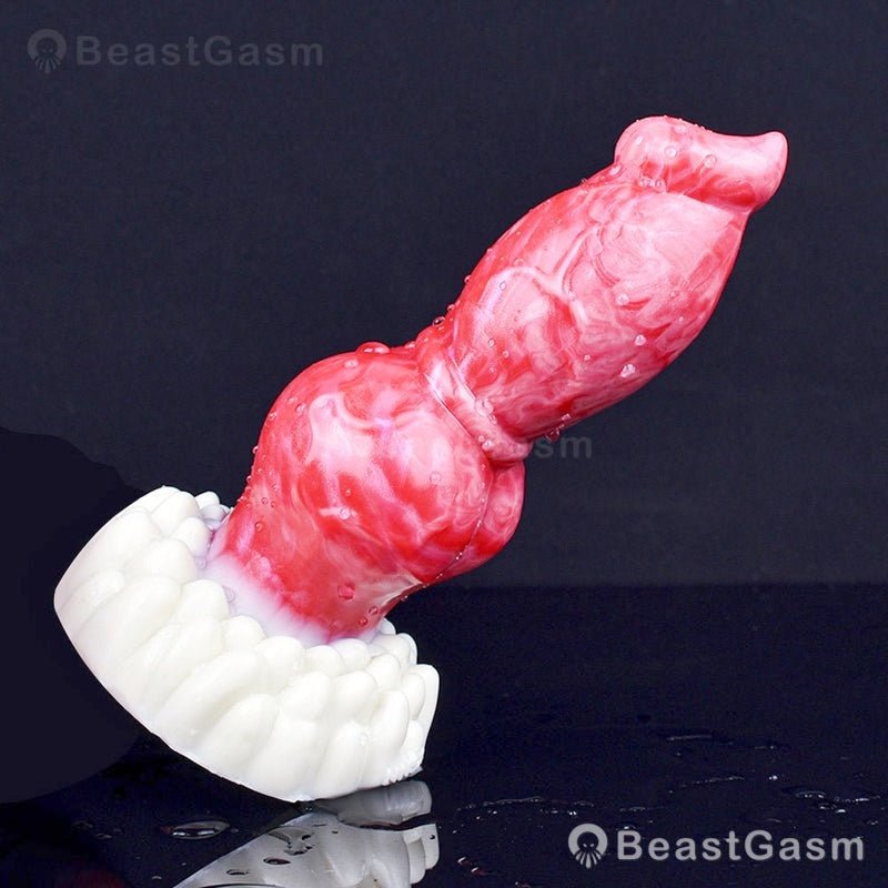 🐶 Knotted Fantasy Dog Dildo – Intense Stretch & Play - BeastGasm