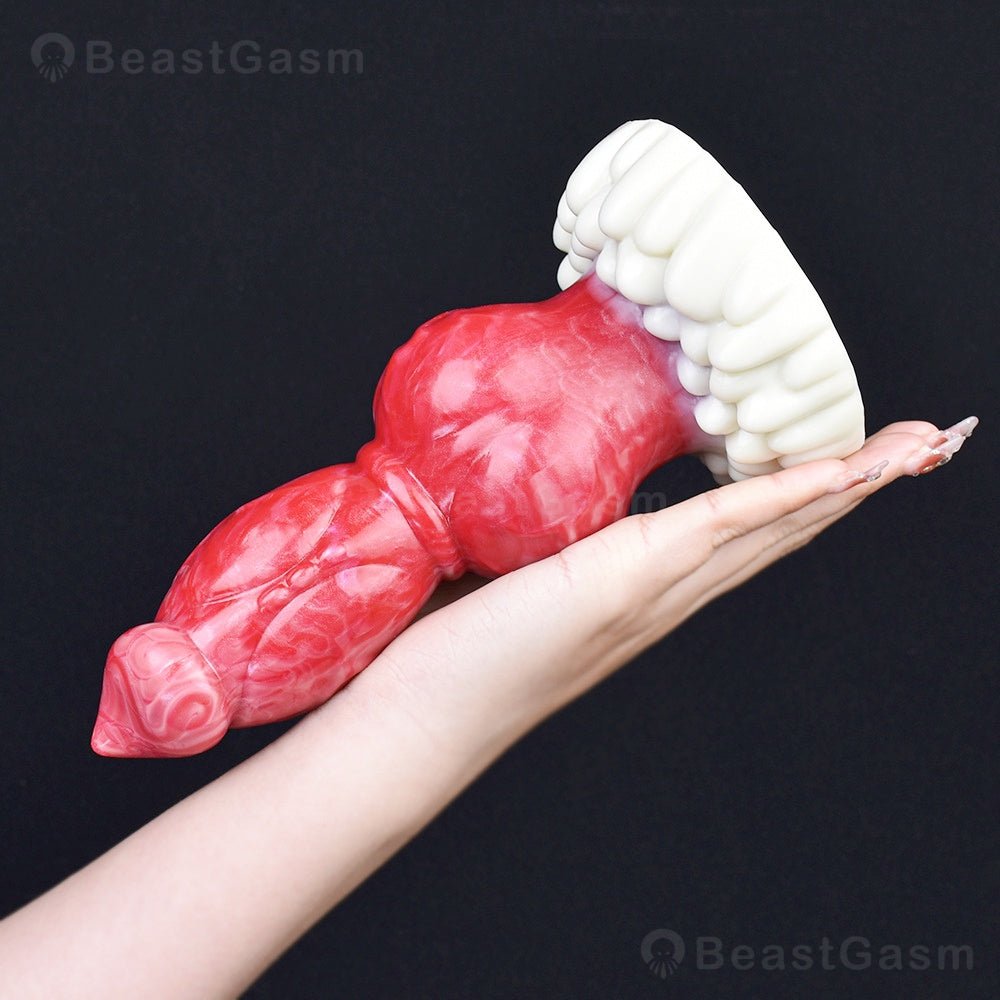 🐶 Knotted Fantasy Dog Dildo – Intense Stretch & Play - BeastGasm