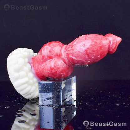 🐶 Knotted Fantasy Dog Dildo – Intense Stretch & Play - BeastGasm