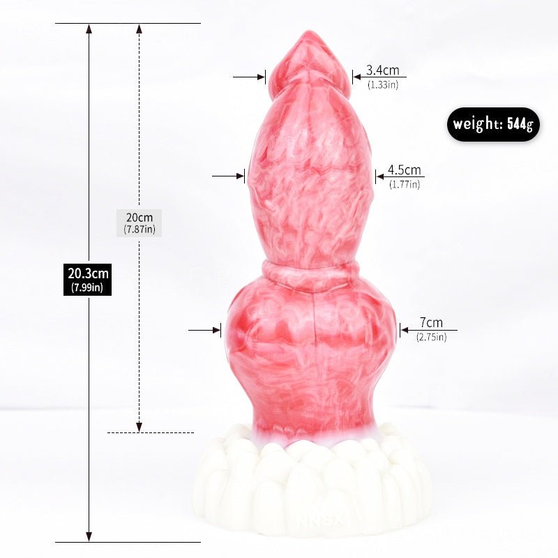 🐶 Knotted Fantasy Dog Dildo – Intense Stretch & Play - BeastGasm