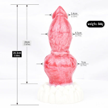 🐶 Knotted Fantasy Dog Dildo – Intense Stretch & Play - BeastGasm