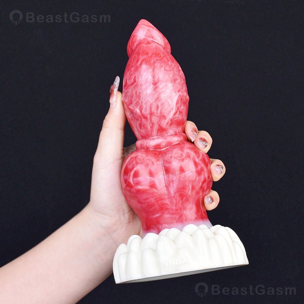 🐶 Knotted Fantasy Dog Dildo – Intense Stretch & Play - BeastGasm