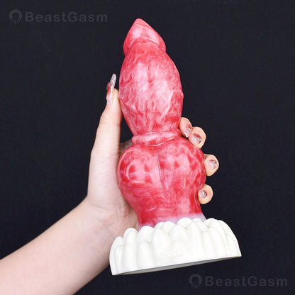 🐶 Knotted Fantasy Dog Dildo – Intense Stretch & Play - BeastGasm